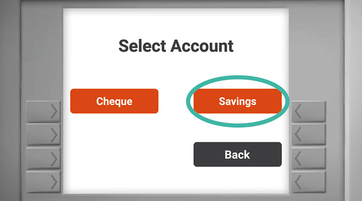 Options to withdraw from different accounts